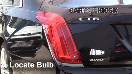 2016 Cadillac CT6 Premium Luxury 3.0L V6 Turbo Éclairage Feux de position arrière (remplacer ampoule)